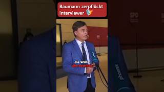 🚨Interviewer sprachlos Baumann kontert schlagfertig🗣️🥊 [upl. by Mick515]