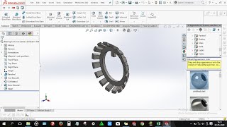 How to design Bearing lock nut washer in solidworks [upl. by Finny]