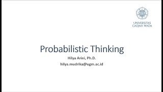 13 Probabilistic Thinking [upl. by Terag]