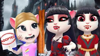 My Talking Angela2 Help me vampire family is taking me😰😨 [upl. by April]