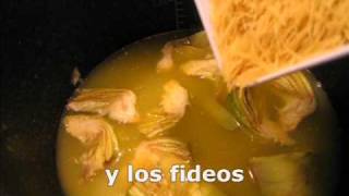 Sopa de fideos con alcachofas [upl. by Leverett]