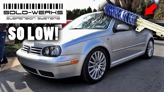 MK4 GTI SoloWerks S1 Coilover Install  Review [upl. by Tresa]