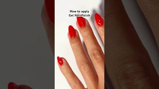 How to apply Gel Nail Polish 💅 Full tutorial on YouTube shorts tutorial gelnails nailtutorial [upl. by Brenner470]