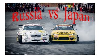 drift battle Russia vs Japan 2014 D1GP дрифт Россия против Японии FINAL [upl. by Kola]