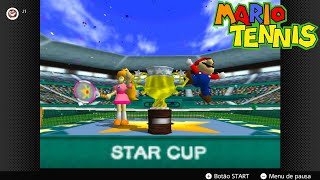 Mario Tennis N64  Peach Doubles  Tournament [upl. by Nelloc]