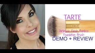 TARTE Airbrush Bamboo Foundation Brush Demo [upl. by Filipe]