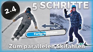 5 Schritte vom Schneeflug zum parallelen Skifahren  Skifahren lernen [upl. by Seve205]