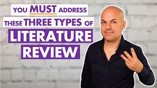 How to WRITE a COMPREHENSIVE LITERATURE REVIEW You MUST address these THREE types [upl. by Kaliski]