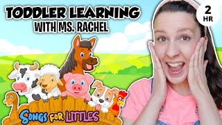 Learn Animals with Ms Rachel for Toddlers  Animal Sounds Farm Animals Nursery Rhymes amp Kids Songs [upl. by Christabella]