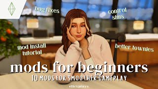 10 base game mods for smoother gameplay in the sims 4  mod install tutorial amp advice for beginners [upl. by Niwred94]