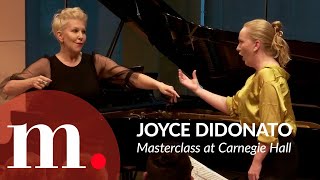 Joyce DiDonato 2023 Masterclass at Carnegie Hall Day 1 — quotSta nellIrcanaquot from Handels Alcina [upl. by Yatnoed487]