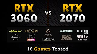 RTX 2070 vs RTX 3060  16 Games Tested  2070 vs 3060 [upl. by Kerwon]