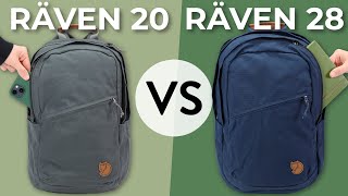 Fjallraven Raven 20 vs Raven 28 Explained in 5 Minutes [upl. by Ahsikam678]