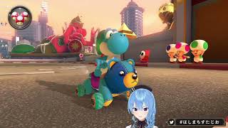 Suisei race against time with rival in Bangkok Rush in Mario Kart DX [upl. by Athallia]