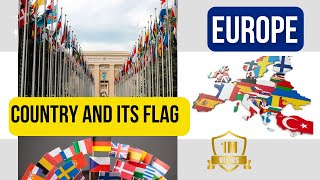 COUNTRIES OF EUROPE  European Countries flag with name europe [upl. by Karrah]