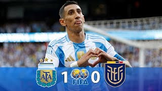 GOLAZO DE DI MARIA  Argentina vs Ecuador 10  Resumen y Goles 2024 [upl. by Bayless]