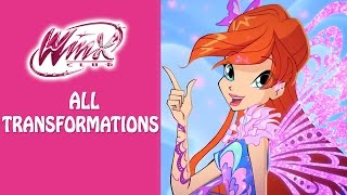 Winx Club  Watch all the Winx transformations [upl. by Eineeuq]