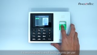 TA500  Fingerprint Enrollment [upl. by Woodhouse]