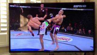 Edson Barboza vs Terry Etim Head kick knockout [upl. by Maryjane610]