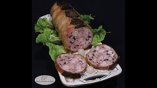 Galantine de faisan aux truffes foie gras de canard et vieil Armagnac [upl. by Thielen655]