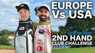 EUROPE RICK Vs USA PETE  2nd Hand Golf Club Challenge Pt 1 [upl. by Qidas]