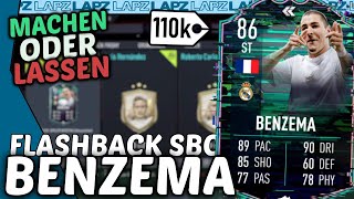 FIFA 22 BENZEMA FLASHBACK🔙🤯 Die Beste SBC bisher🧐 Machen oder Lassen [upl. by Enrobso]