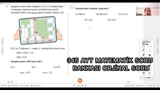 TÜREV YENİ NESİL SORU ÇÖZÜMÜ AYT MATEMATİK 345 YAYINLARI [upl. by Icyaj]