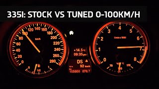 BMW 335i Stock vs MHD Engine amp xHP Transmission Tune [upl. by Wareing]