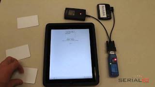 iPad amp iPhone NFC reader scans RFID tag data into any website [upl. by Casia]