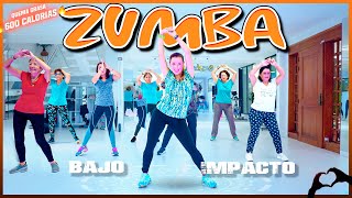 ZUMBA Fitness Bajo Impacto  BAILE ejercicio para ADELGAZAR en CASA 🔥 CLASE COMPLETA [upl. by Shanleigh]