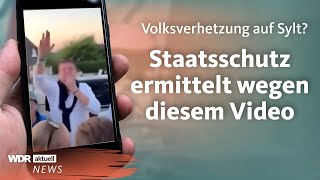 Rassismus und rechte Parolen bei Party auf Sylt Staatsschutz ermittelt wegen Video  WDR aktuell [upl. by Llehsal698]