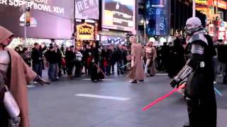 Star Wars Flash Mob Times Square [upl. by Seroka371]