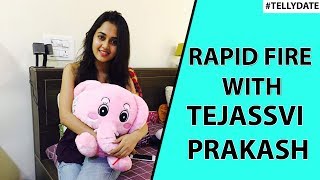 Rapid Fire With Tejassvi Prakash  TELLYDATE  Exclusive [upl. by Attelrahs]