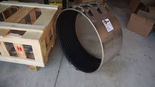 6300mm Open Flex 300L by Orbit Couplings in Australia Suit pipe OD size 6300mm and 300mm long [upl. by Nyladnor214]