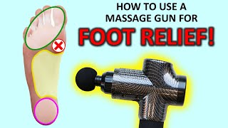 How To Use A Massage Gun For Foot Relief amp Plantar Fasciitis [upl. by Rockefeller]