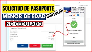 COMO SOLICITAR PASAPORTE VENEZOLANO en el EXTERIOR para MENORES DE EDAD NO CEDULADOS [upl. by Kennard]