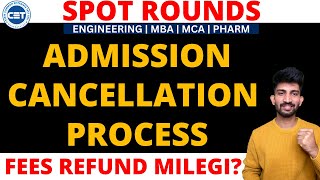 Admission Cancellation Process 2023  How to Cancel Admission In CAP Allotted College [upl. by Gnof]