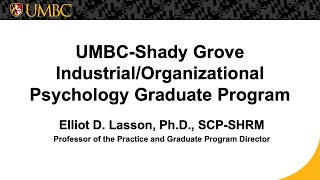 UMBC IO Program Information Session [upl. by Nevla711]