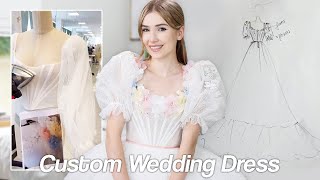 Teuta Matoshi Made Me A Custom Wedding Dress [upl. by Ilysa]