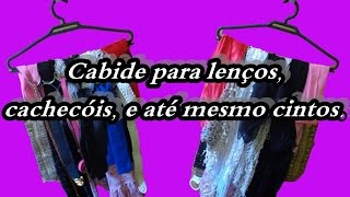 Como fazer um cabide para lenços cachecóis e cintos DIY cap 2 [upl. by Laurentia]