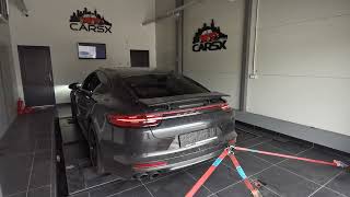 Porsche Panamera 4S 29TT  Stage1 amp Popsnbangs [upl. by Iloj383]