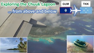 Exploring Islands along the United Airlines Island Hopper  Diving in the Chuuk Lagoon [upl. by Olivann]