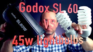 Is the Godox SL60w better than 45w bulbs  SLB60W Constant Light [upl. by Neveda]