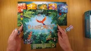 How to play Rainforest board game review BGA AmassGames cute parrot boardgame spiel essen [upl. by Karlis]