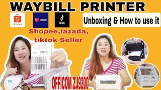 WAYBILL THERMAL PRINTER  UNBOXING amp REVIEW [upl. by Arika]