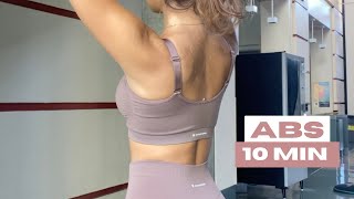 ABS SHREDDING 10 MIN INTENSE HOME WORKOUT [upl. by Ycul]