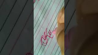 Beautiful Cursive writing ✍️  cursivewriting calligraphy shorts satisfying trending virshorts [upl. by Yarod52]