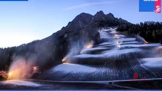 Kronplatz first snow making season 20172018 HD [upl. by Nollahp523]