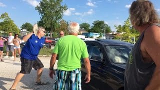 Watch This Man Use a Rock To Smash a Car Window to Save Dog In Hot Car [upl. by Ovida]