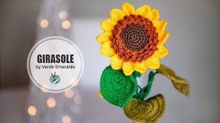 TUTORIAL  Come fare un girasole alluncinetto [upl. by Slein]